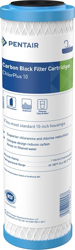 Pentek - 255416-43 ChlorPlus-10 Chloramine Filter (10" x 2.5"), 1 Micron