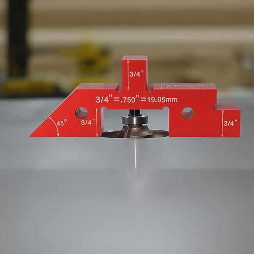 Setup Blocks Height Gauge - 14pcs Aluminum Alloy Precision Bars, Woodworking Tool for Height/Depth/Angle/Fence Alignment, Router & Saw Accessories with Storage Case