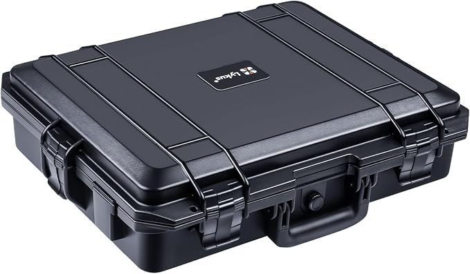 Lykus HC-4610 Waterproof Hard Case with Foam, Interior Size 18.1x14.2x5.1 inch, Suitable for camera,laptop,electronic equipment and more