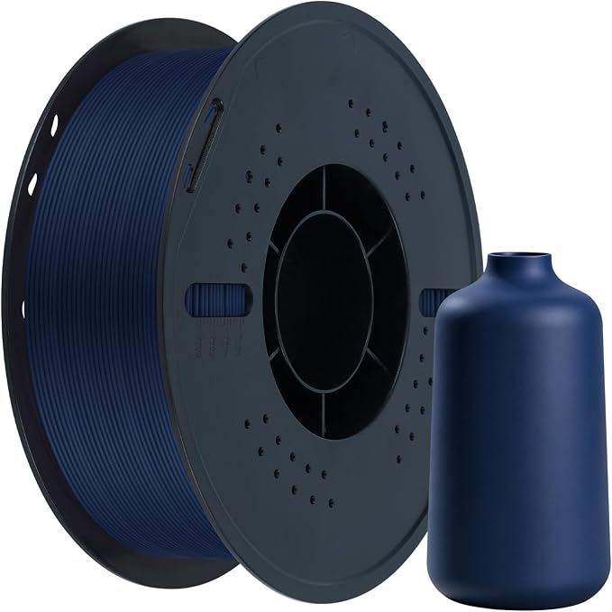 Kingroon Matte PLA Filament 1.75mm 3D Printer Filament Matte Filament 1kg Dimensional Accuracy +/- 0.02 mm (Matte Blue)