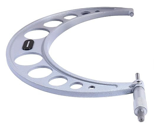 Accusize Industrial Tools Outside Micrometer, 9-10", EG00-0010 | 9-10", Ultra-Precision, Carbide Tipped, M-Type, Resolution 0.0001", Ratchet Friction Thimble, Solid Storage Case