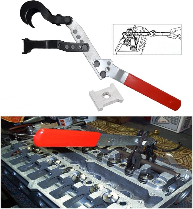 MASO Valve Spring Compressor, Cylinder Head Valve Spring Compressor Stem Seal Replacement Tool for OHV OHC Engines