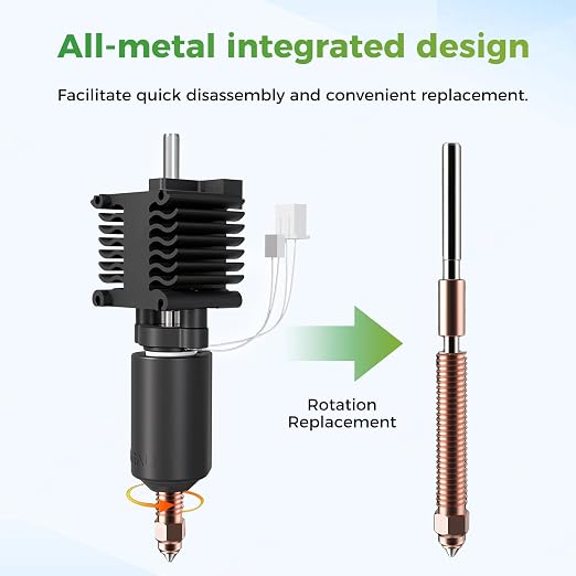Creality Official Hi Hotend Kit, Upgrades Ceramic Heating Block Kit, Unicorn Quick Swap 3D Printer Nozzle, High Flow Extruder Heater Block, All Metal Integrated Accessories for Creality Hi Combo