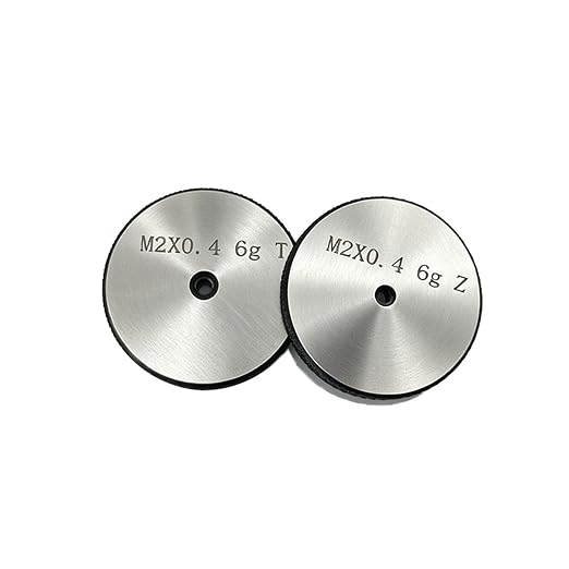 Tools Thread Ring Gauge M2-0.4 6g, for External Thread with NOT GO Side and GO Side，Two Piece