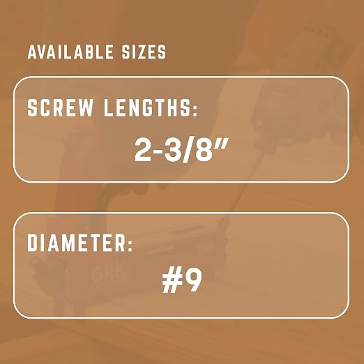 GRK Fasteners Deck Elite #9 x 2-3/8" Hidden Deck Screws, 350 PCS, with Dual Thread Form, Superior Clamping Force, Outdoor Decking Fasteners, Drill Point Tip, Star Drive Recess, T-15 Bit Included