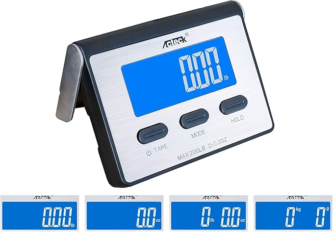 Acteck A-BC200 200LB x 0.2 OZ Digital Heavy Duty Shipping Postal Scale, Stainless Steel