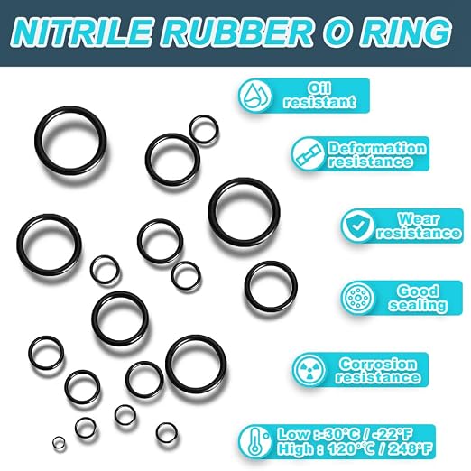 KEZE 1008 Pcs SAE O Ring Kit,32 Sizes USA Standard Nitrile 70A Rubber Seals Inch O Rings Set with 4 Pieces O Rings Remover Tools for Faucet Automotive Hydraulic Plumbing AS568:006-226