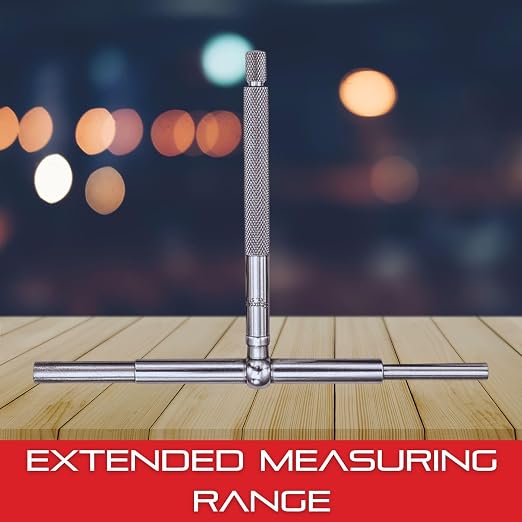 Starrett Telescoping Gage, Self-Centering with Two Arms - Ideal for Determining True Size of Holes, Slots and Recesses - 3-1/2" - 6" Range, 2-3/8" Handle Length - 579F