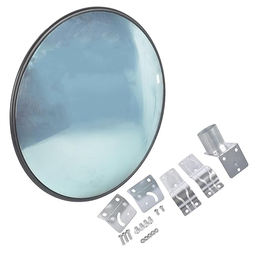 32'' Convex Traffic Mirror, Acrylic Blind Spot Miror, Driveway Security Mirror for Garage Retail Stores Warehouses Office and High-Traffic Areas