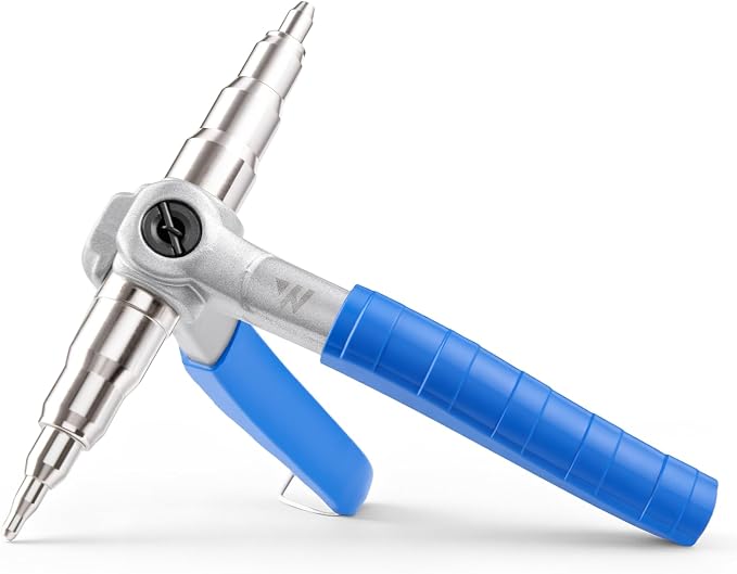 WISSCOOL HVAC Swaging Tool, 1/4" to 7/8" in Copper Tube Expander Blue | Non-slip Rubber Handle, Upgrade Alloy Steel Body
