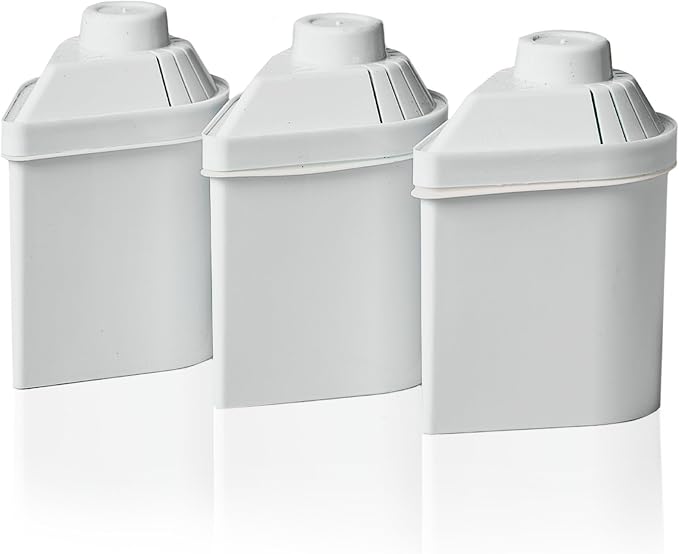 Alkanatur Filter Replacement for Pitcher (Pack of 3) - Removes Fluorides, Chlorine, Heavy Metals - Filters 400 liters of Tap Water - Replace After 3 Months - CE, ROHS, SGS Certified Water Filter