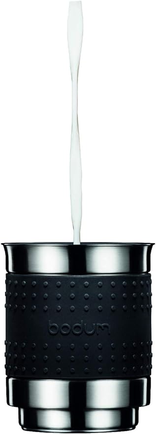 Bistro 13.5oz Bistro Barista Electric Milk Frother, Automatic Temperature Control, Boil-Dry Protection, White