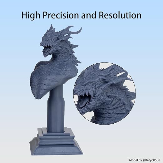 Siraya Tech Fast ABS-Like 3D Printer Resin, High Precision, Non-Brittle - Low Odor 405nm UV-Curing Photopolymer for 8K LCD/DLP Printing (Navy Grey, 2kg)
