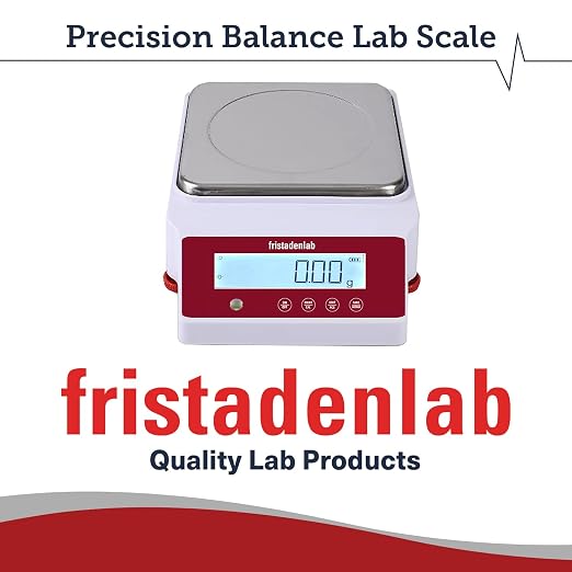 Fristaden Lab Digital Balance - USA Company - 3000g Capacity with Genuine 0.01g Precision, Analytical Scale Ideal for Scientific Research, Home Labs & Academic Use