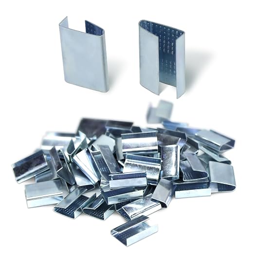 Open Serrated Strapping Seals for 3/4" Polyester Poly Polypropylene Strap Pallet Banding Clips(1000)