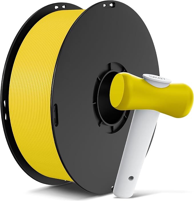ANYCUBIC ABS Filament 1.75mm, High Strength and Toughness, 3D Printer Filament Dimensional Accuracy +/- 0.02mm, 1KG Spool (2.2 lbs), Yellow