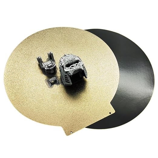 Round 270mm in Diameter Flsun T1 Pro,Super Racer Build Plate Textured Double Sided Flexible Spring Steel PEI Sheet with Magnetic Base for FLSN Super Racer,QQ,QQ-S,QQ-S-Pro Printer