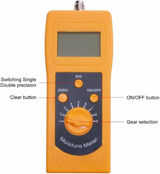DM300L High Frequency Sand Soil Moisture Meter for Sand Flour Chemical Powder Moisture Analysis Testing