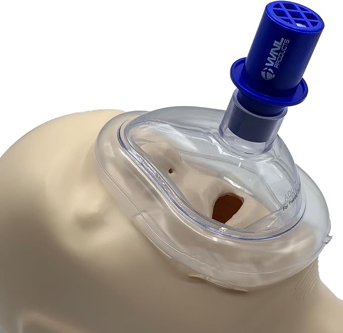 WNL Products WL120ES10-ABUNDLE For training use only AED Defribrillator Practi-Trainer Essentials Base with 10 Pack Practi-VALVE disposable CPR Training Valve Combo Kit