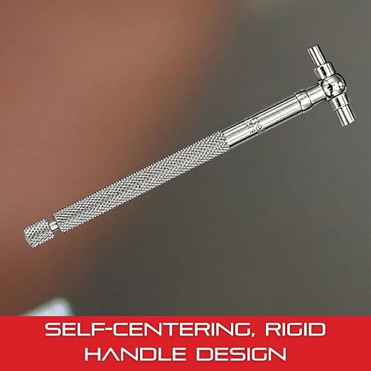 Starrett Telescoping Gage, Self-Centering with Two Arms - Ideal for Determining True Size of Holes, Slots and Recesses - 1/2" - 3/4" Range, 2-3/8" Handle Length - 579B