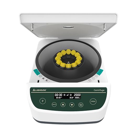 Centrifuge Machine PRP PRF 2ml-5ml/10ml/15mlx12 Speed 500-4000rpm 2075xg RCF Lab Benchtop Centrifuges Store 9 Programs Timer 30sec-99min