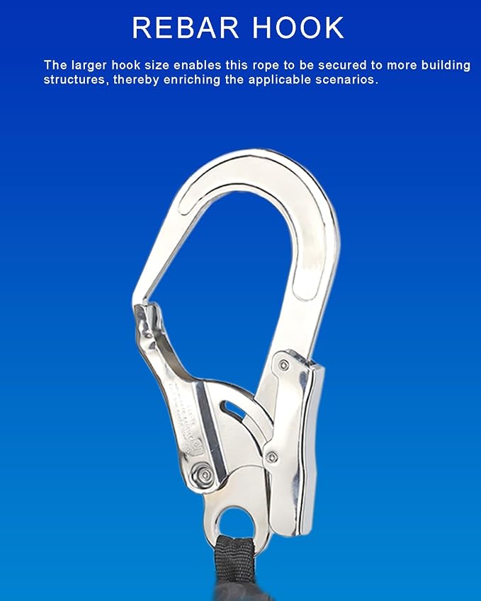 5.3FT Self Retracting Lifeline, BUCAMAO Web Retractable Safety Lanyard | Srl Fall Protection, Retractable Lanyard, Safety Harness Yoyo, Safety Harness Fall Protection Kit, Fall Arrestor