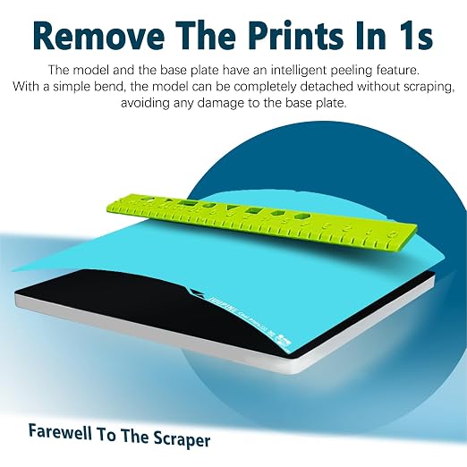 JUUPINE OMG Glacier Cool Plate for Kobra S1 Build Plate for KX Room Temperature Printing Spring Steel Hot Bed for Anycubic Cobra S1/S1 Combo Kobra X Kobra 4 Build Plate ACE Pro 3D Printer Platforms