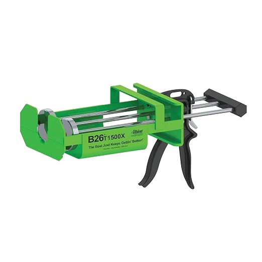 Albion Engineering Company B26T1500X 1500 Series B-Line Manual Multi-Component Cartridge Epoxy Adhesive Gun, 1:1 Ratio (750 x 750 ml)