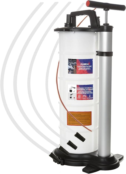 Oil Extractor Pump 9L Manual Oil Changer Vacuum Fluid Evacuator Extractor for Automotive Fluids Vacuum Evacuation