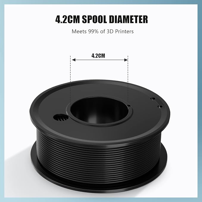 3D Printer Filament PLA 1.75mm 3-D Printing Materials 5 Colors Bundle Print Filimate 1.75 mm White Black Red Blue Yellow Filiment1.75 Accuracy ±0.02mm Fillament Spool Vacuum Pack 250G X 5 Roll