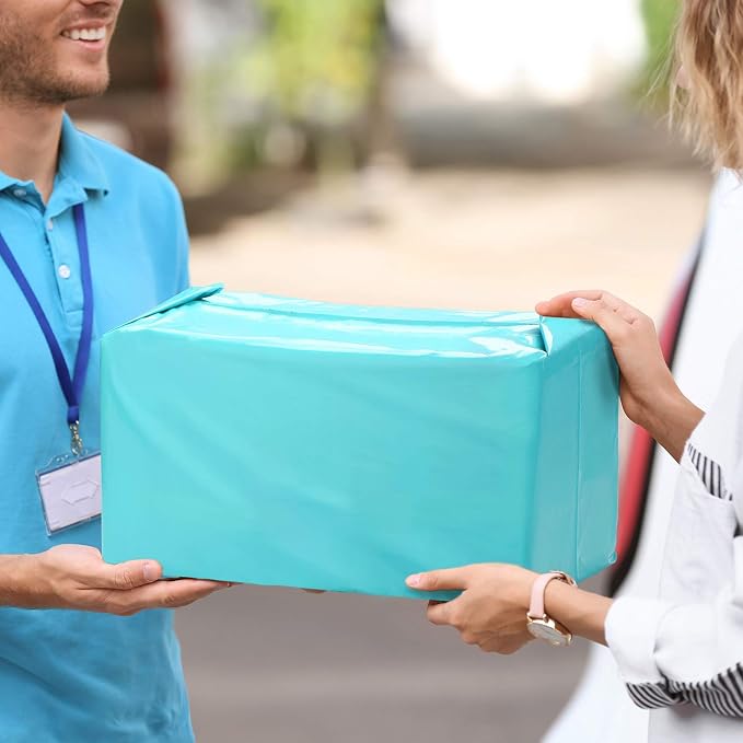 Metronic 100PC Large Shipping Bags Poly Mailers 19x24 Envelopes Mailers with Self Adhesive Waterproof and Tear-Proof Postal Bags in Teal
