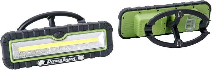 POWERSMITH 2400 Lumen Underhood Work Light with 2 Detachable Magnetic Lights 75 inch Bracket, USB-C Dual Charging Cable (PWLRD024UH)