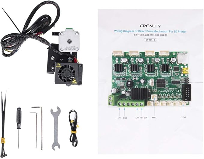 Official Creality Ender 3 Direct Drive Extruder Kit, Comes with 42-40 Stepper Motor Hotend Kit, Support Flexible TPU Filament, BL Touch, Compatible with Ender 3 Pro/Ender 3 V2
