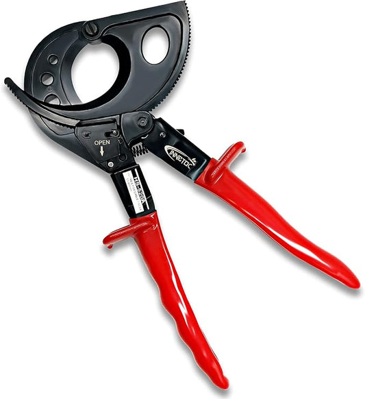 Ratcheting Cable Cutter, 400mm2 Aluminum Copper Wire Cutters for Cutting electrical wire as Ratchet Wire Cutters (400mm2)