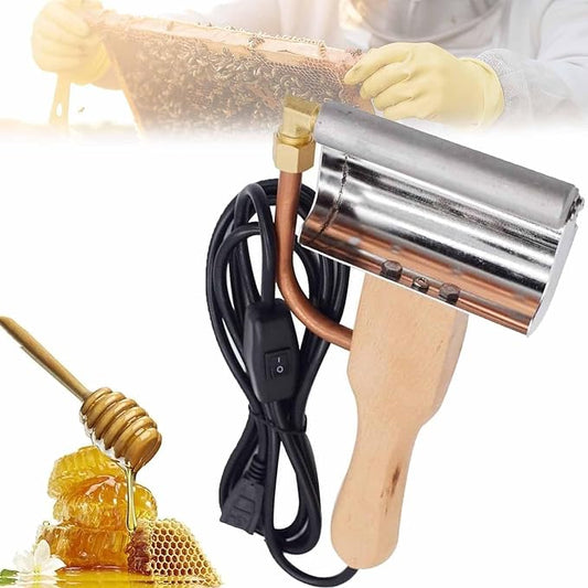 ERICAT Portable Electric Honey Extractor, Electric Honey Cutter Knife with Insulated Handle, Efficient Wax Removal and Easy to Clean, Heat Conduction and Save Labor, for Help Beekeepers Work Fast