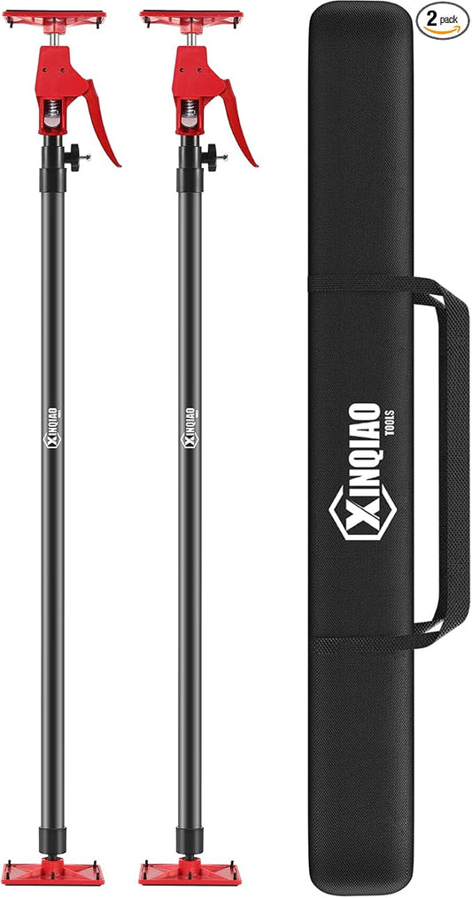 XINQIAO Cabinet Jacks for Installing Cabinets, Light Duty Third Hand Tools Adjustable Support Pole from 45 in to 113.6 in, 2 PCS