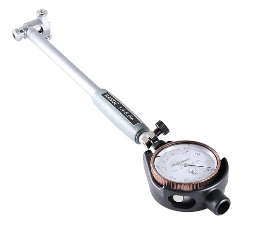 Accusize Industrial Tools Dial Bore Gauge Set, 1.4-6 inch Measuring Range, 0.0005'' Graduation Interval, Ee20-1406 | 0-0.25" Dial Range, AGD Group 2, Carbide-Tipped Contacts, 15 Anvils, 4 Spacers, Fitted Case, EE20-1406