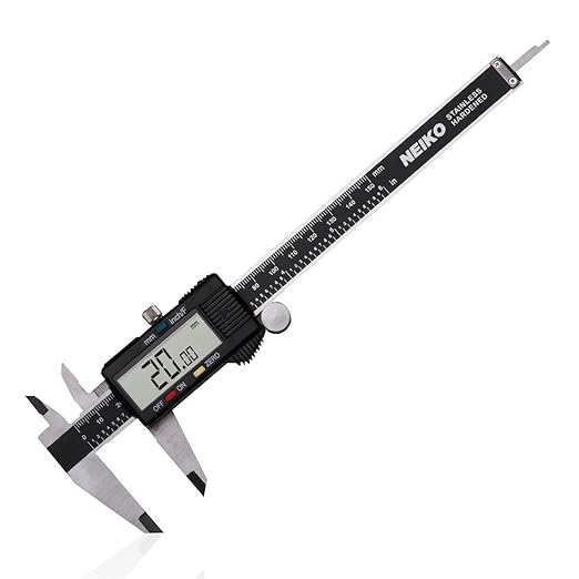 NEIKO 01407A Electronic Digital Caliper | 0-6 Inches | Stainless Steel Construction with Large LCD Screen | Quick Change Button for Inch/Fraction/Millimeter Conversions (Pack of 10)