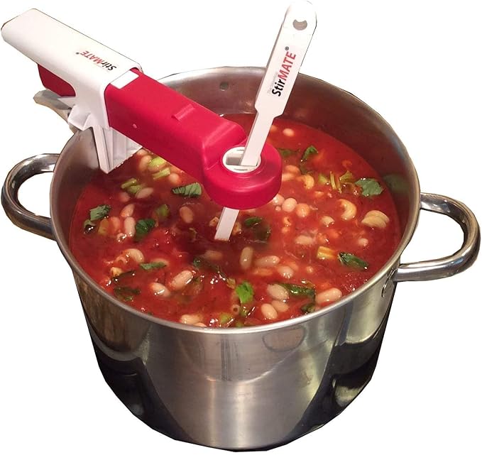 StirMATE Automatic Pot Stirrer + CoolGRIPS Heat-Resistant Grabbers – Hands-Free Stirring & Safe Gripping Kitchen Bundle