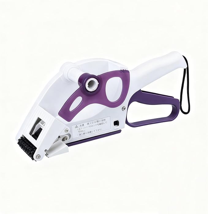 Tissting Label Applicator, Portable Barcode Applicator Gun Small Handheld Semi Automatic Labeler Supermarket Price Labeling Machine for Round Bottles, Boxes, Fruits Labeling (YH-30)