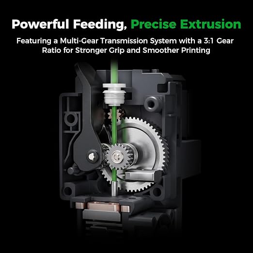 Creality Ender 3 V4 Extruder, Official Ender 3 V4 Extrusion Kit Direct Drive Extruder Dual Gear Smooth Feeding High Speed Printing Extruder for Ender 3 V4