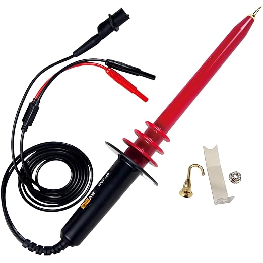 PINTECH High Voltage Probe for Multimeter, 40kV Multimeter Probe 1000:1 | 28kV Max AC(50/60Hz), 1000MΩ Input Impedance, High Voltage Decay Test Probe, HVP-40