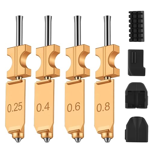 4PK Upgraded All-Size Hotend Kit for Flashforge AD5X Quick-Detachable Nozzle Extruder, Rapid Heating, with Extra 4PK Silicone Cover 4PK Nozzle Brush