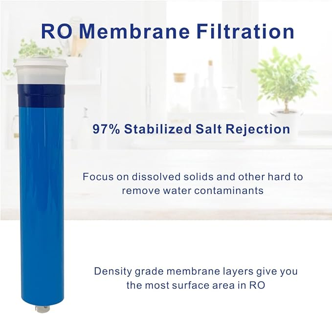 Replacement Filter Set With Membrane 14gpd Compatible with Microline CTA-3 and RayneClear Model Reverse Osmosis Drinking Water System, include S7011, S7025 and S1224RS