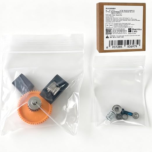 Original Bamboo P2S Extruder Gear Assembly,Precise Feeding & Wear Resistant,Sainless Steel Extruder Gear Kit for Bambu Lab P2S Extruder Drive Gear Assembly Original OEM P2S Accessories