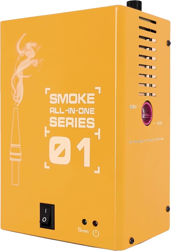 Automotive Smoke Machine - EVAP Leak Detector with Built-in Air Compressor, EVAP Service Port Adapter, OEM Approved Smoke Fluid - Model 01 – EVAP Vacuum Exhaust Smoke Detector Tools Kit - Orange