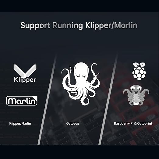 BIGTREETECH Octopus V1.1 Control Board 32Bit Silent Motherboard Support 8 Axis TMC2209 Stepper Motor Driver Compatible BTT Pi V1.2/Pi 2 to Running Klipper/Marlin for Voron 2.4/CoreXY/VZbot 3D Printer