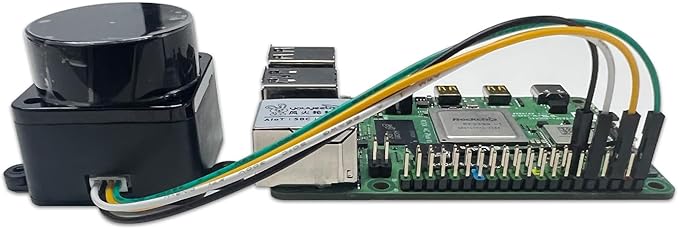 WayPonDEV FHL-LD19 360 Degree 2D Lidar Distance Sensor Kit, 10Hz Scan Rate and 12m Distance Lidar Scanner Module for Smart Obstacle/Robot/Maker Education Indoor/Outdoor