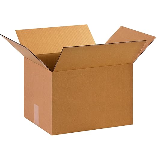 Box USA Moving Boxes 15"L x 12"W x 10"H (25-Pack) Medium - Corrugated Cardboard Box for Shipping, Mailing, Packing, Packaging and Storage