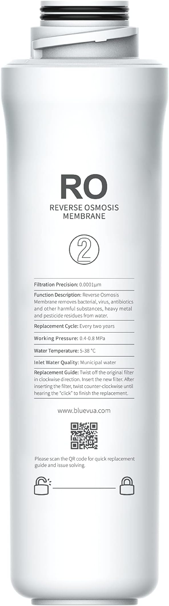Filter Element Of Reverse Osmosis Under-Counter 500GPD-X6-RO